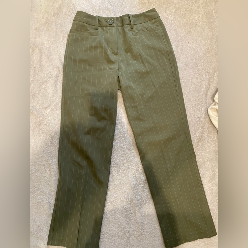 Larry Levine Olive Stretch Pants